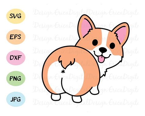 corgi heart butt|how to draw corgi butts.